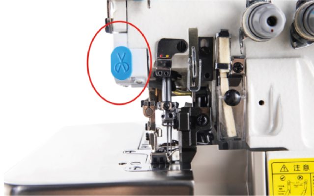 Cắt chỉ tự động máy vắt sổ C2 | Máy may jack Hoàng Nam